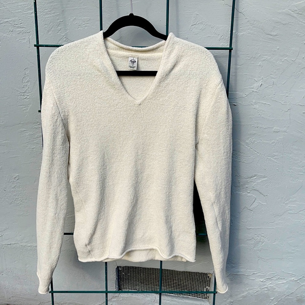 Fuzzy Cream Soft Sweater